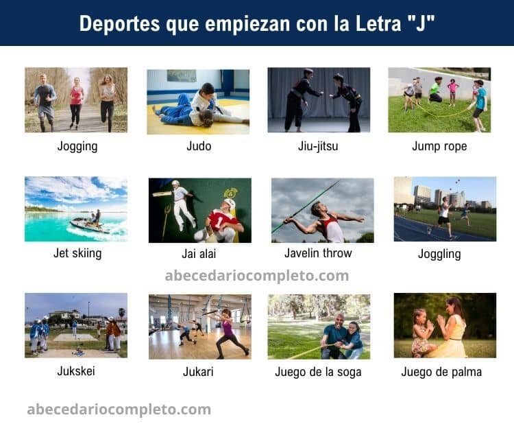 Deportes que empiezan con J - Lista completa