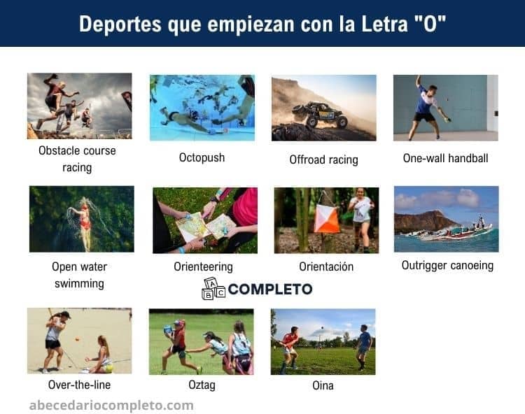 Deportes que empiezan con O - Lista completa