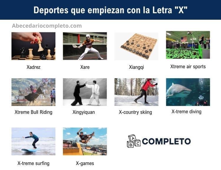 Deportes que empiezan con X - Lista completa