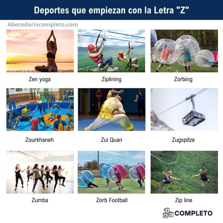 Deportes que empiezan con Z - Lista completa