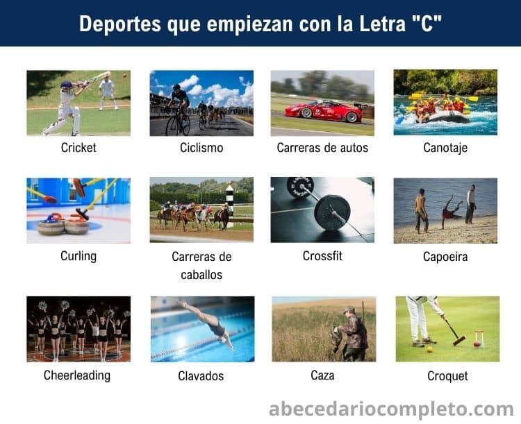 Deportes que empiezan con la Letra C - Lista y Guía