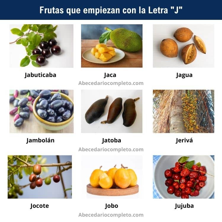 Frutas con la Letra J - Lista Detallada