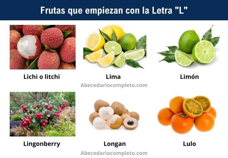 Frutas con la Letra L - Lista Detallada