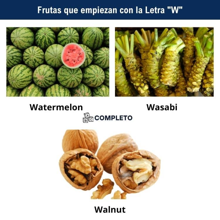 Frutas con la Letra W