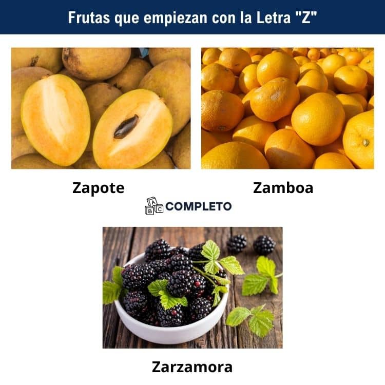 Frutas con la Letra Z