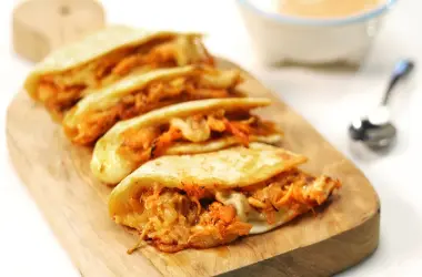 Quesadillas de pollo y queso