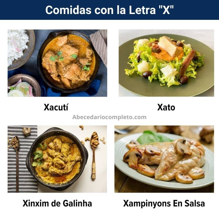 comidas con la letra X