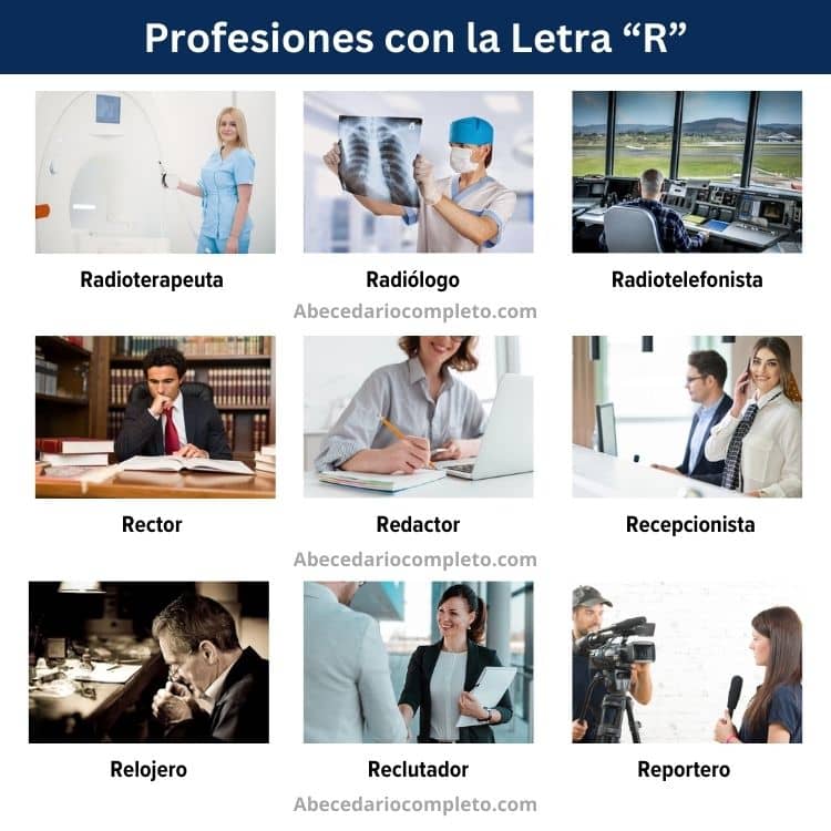 profesiones con la letra r