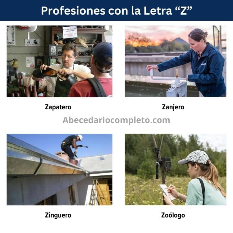 profesiones con la letra z