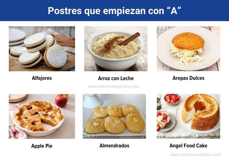 Postres con A