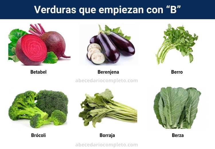 Verduras con B