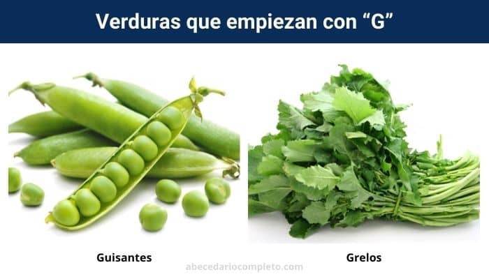 Verduras con G