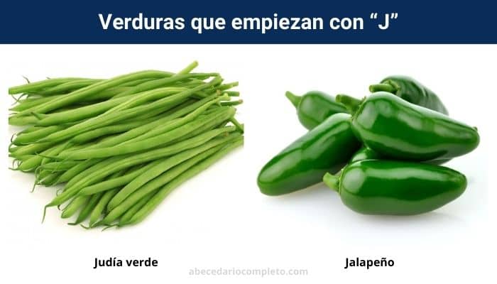 Verduras con J