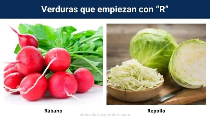 Verduras con R