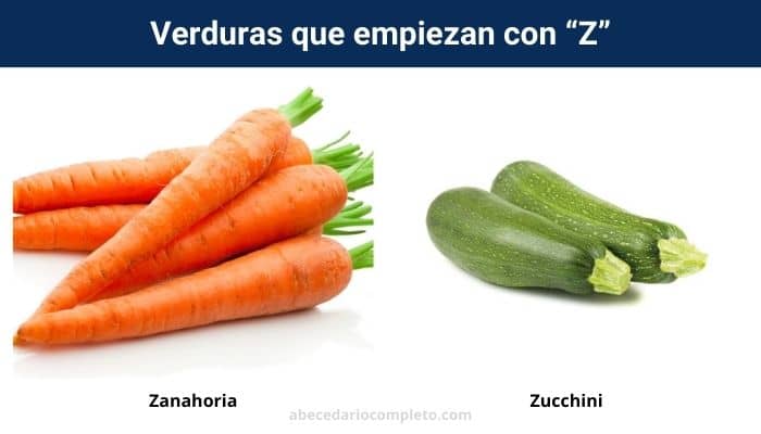 Verduras con Z